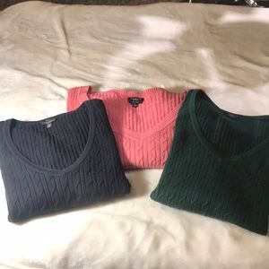 Talbot’s Light Weight Sweater - 3 Colors
